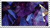 Stamp with closeup of a purple amethyst crystal
